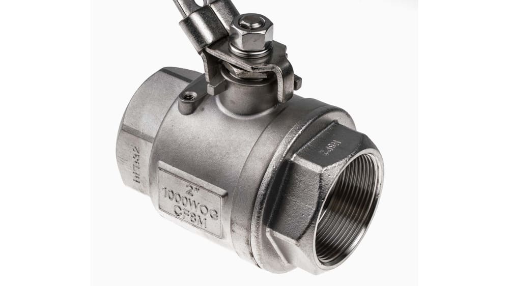 RS PRO ボールバルブ, ネジ, 2インチ, ステンレス鋼 | RS