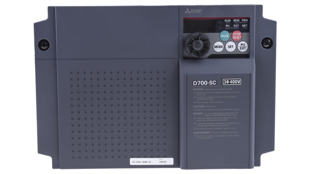 FR-D740-160SC-EC | 三菱電機 インバータ 7.5 kW 400 V ac 3相 FR-D740-160SC-EC | 三菱電機 インバータ 7.5 kW 400 V ac 3相