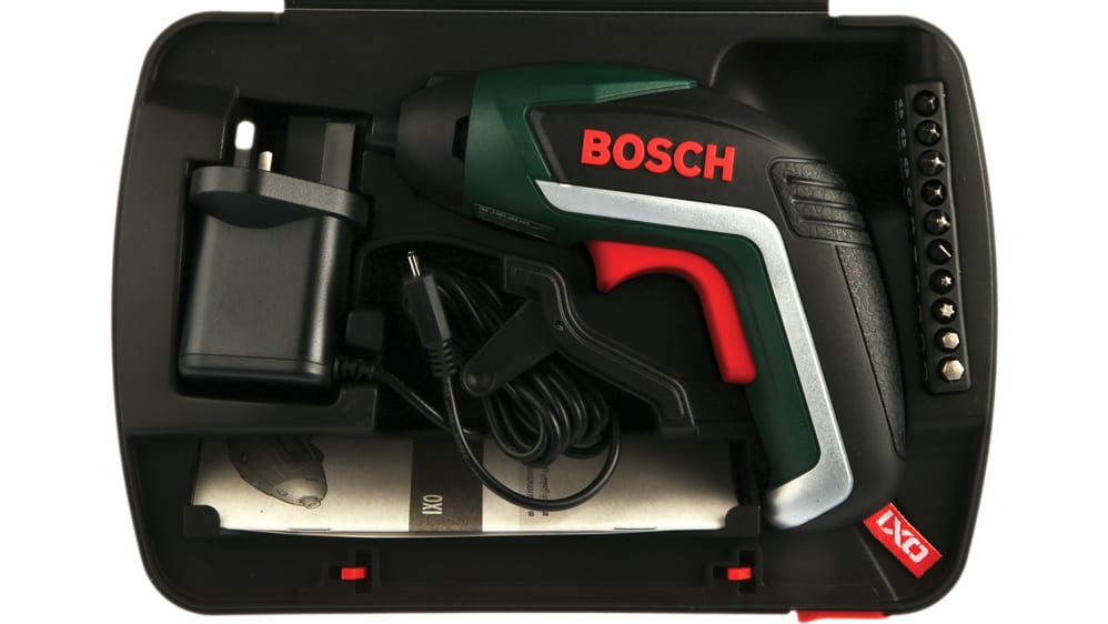 Bosch IXO V 3.6V Electric Screwdriver, UK Plug - RS Components
