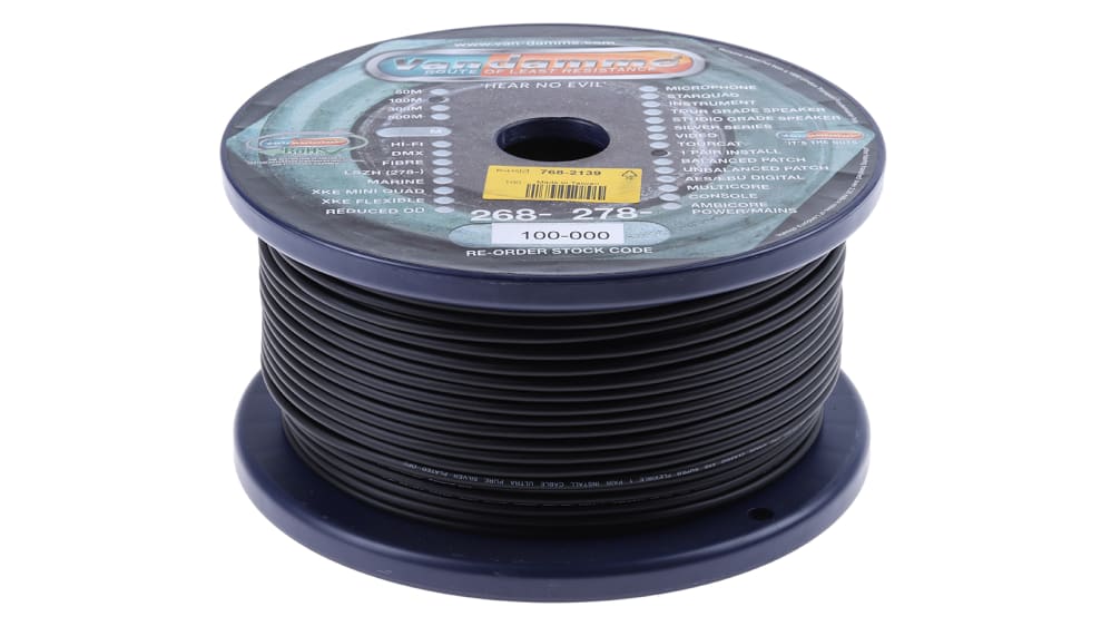 268-100-000 | Van Damme 268-100 Series 2 Core Screened, 3.6 mm OD