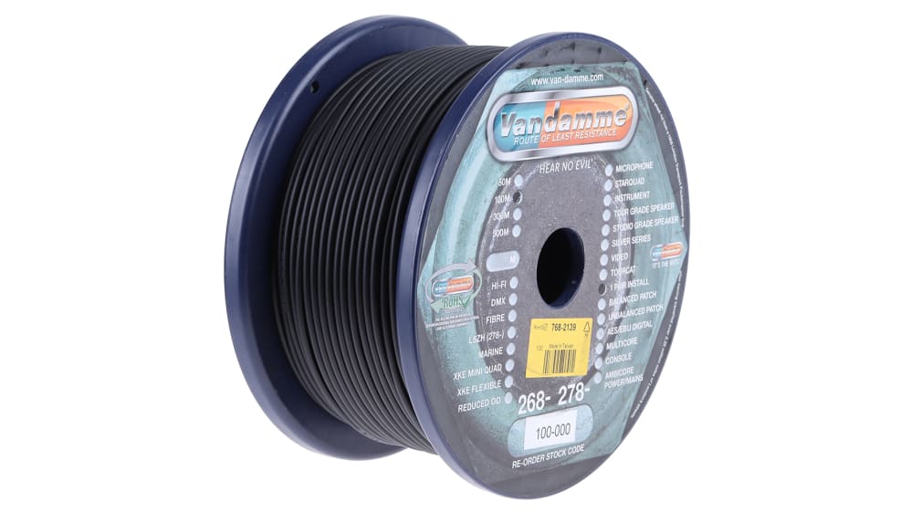 268-100-000 | Van Damme 268-100 Series 2 Core Screened, 3.6 mm OD