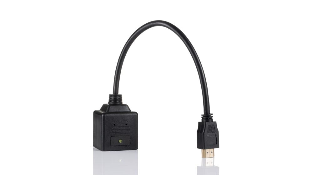 RS PRO, RS PRO 4K Male HDMI to Female HDMI Cable, 50cm