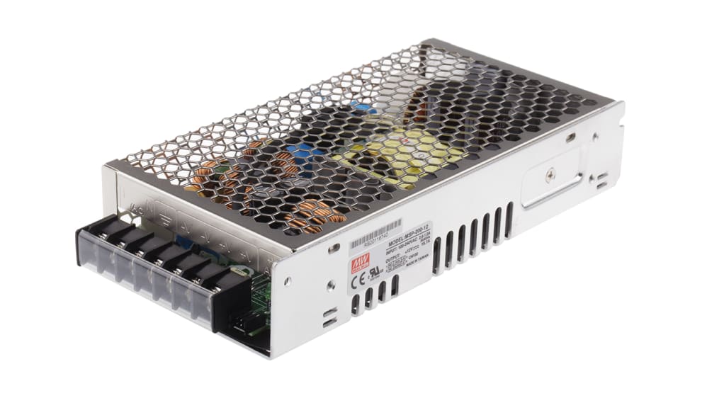 MSP-200-12 | MEAN WELL スイッチング電源 12V dc 16.7A 200W | RS