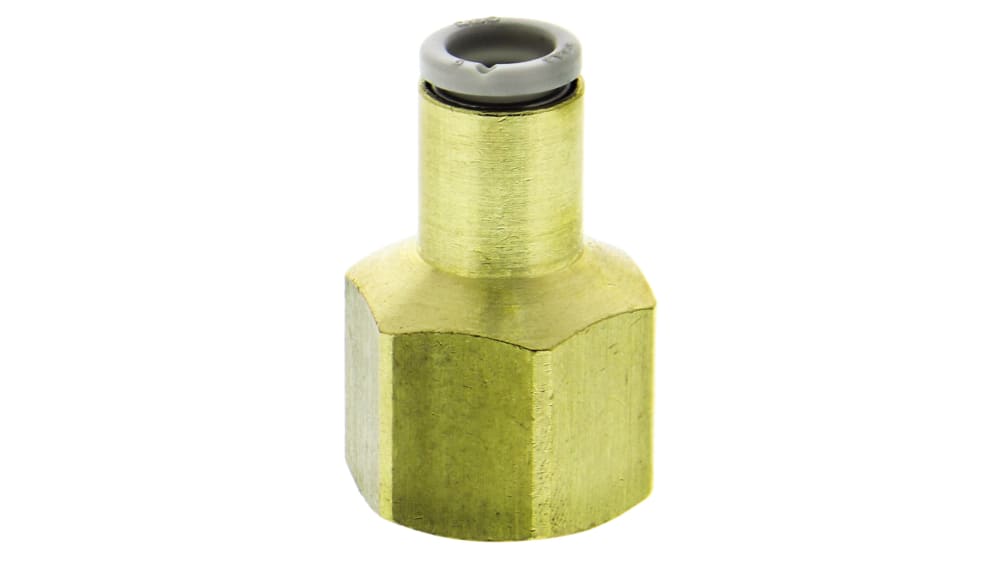 KQ2F06-02A | SMC KQ2 Series Straight Threaded Adaptor, Rc 1/4  