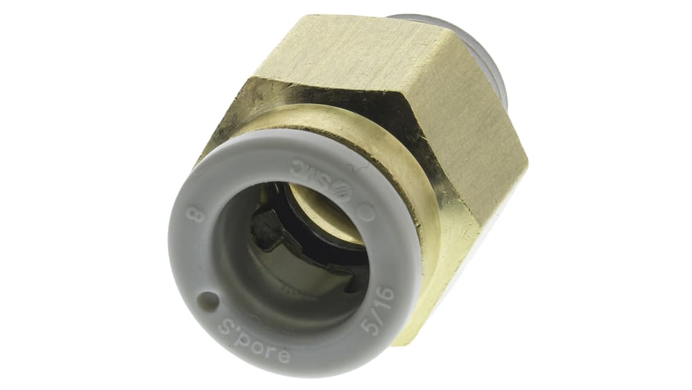 KQ2H08-01AS | SMC KQ2 Series Straight Threaded Adaptor, R 1/8 Male to Push In 8 mm, Threaded-to-Tube Connection Style | RS KQ2H08-01AS | SMC KQ2 Series Straight Threaded Adaptor, R 1/8 Male to Push In 8 mm, Threaded-to-Tube Connection Style | RS