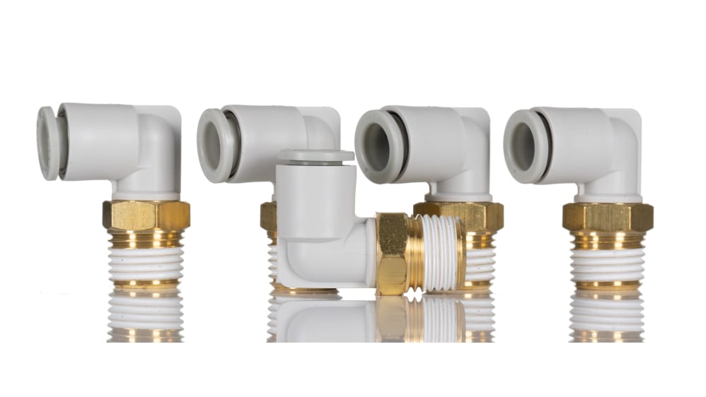 M♦キャロット　2 KQ2L08-02AS | SMC KQ2 Series Elbow Threaded Adaptor, R 1/4