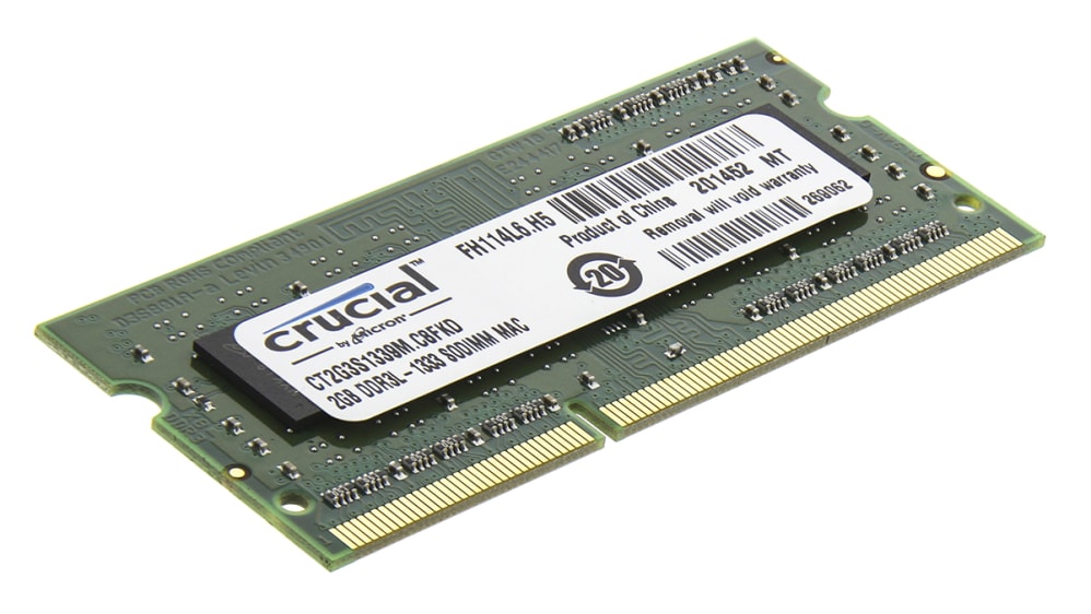 CT25664BF1339 Crucial GB DDR3 Laptop RAM, 1333MHz, SODIMM