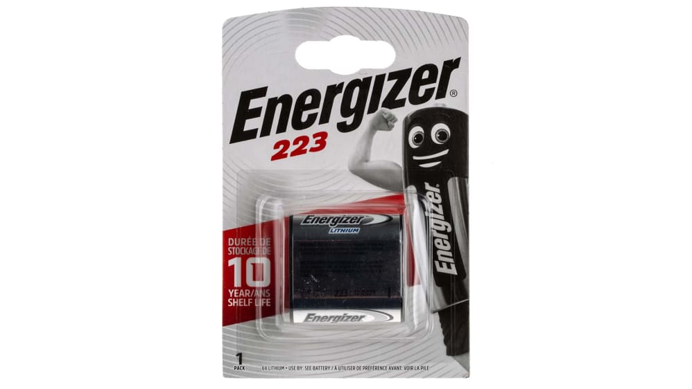 Pile CRP2, 6V, Energizer, Lithium Manganèse Dioxyde, 1500mAh