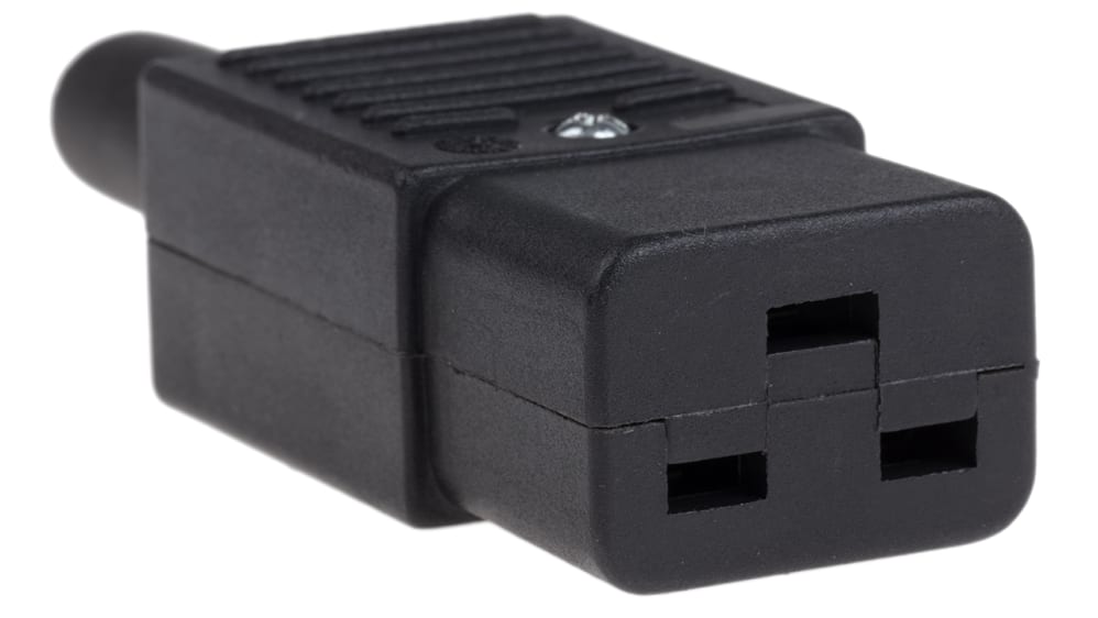 RS PRO C19 Straight Cable IEC Connector, 250V Female, 16A | RS