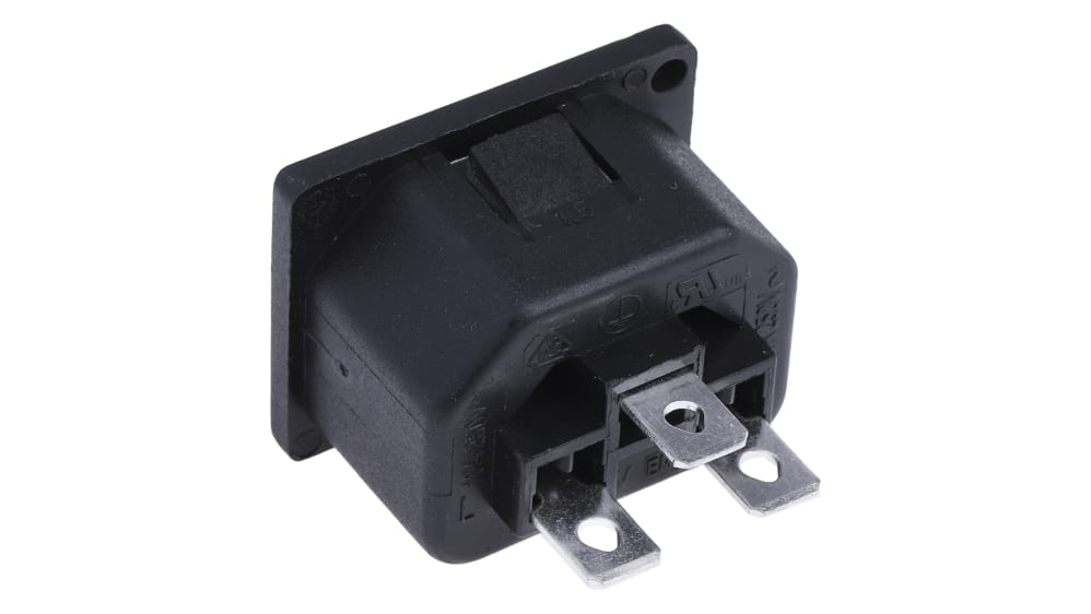 RS PRO C13 Snap-In IEC Connector Socket, 15A, 250 V | RS