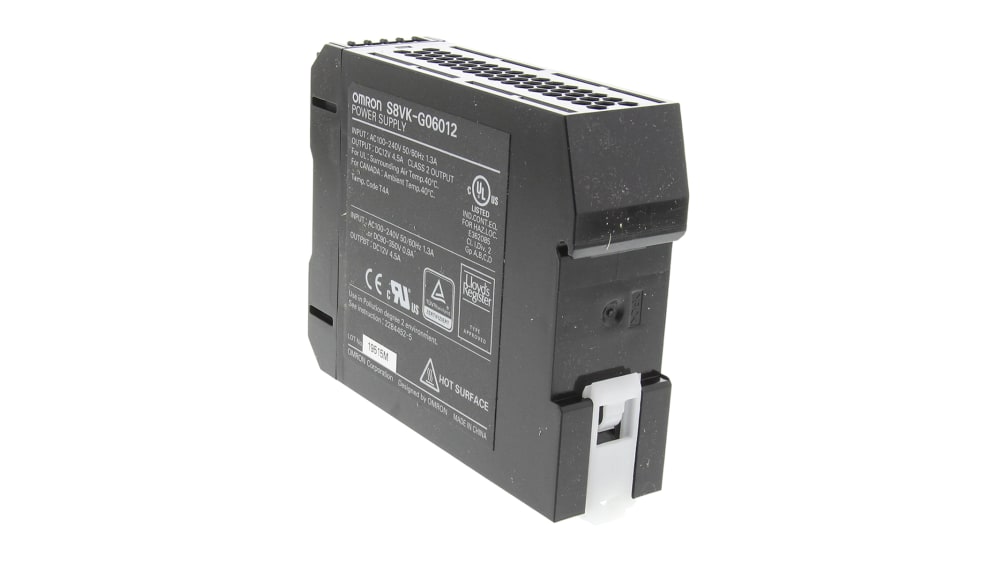 S8VK-G06012 | オムロン S8VK-G DINレール取付け用スイッチング電源