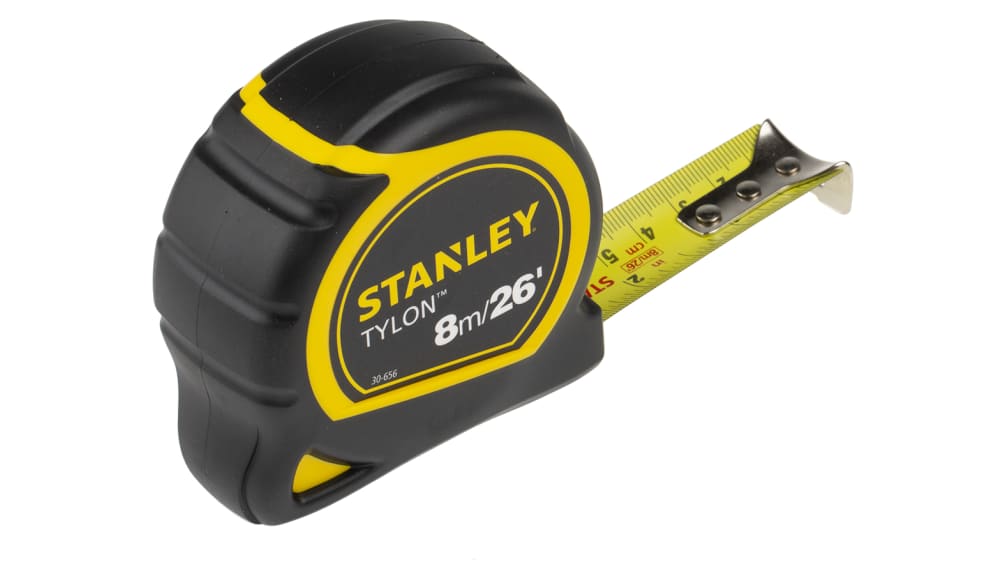 Stanley Tylon 8m Tape Measure, Metric & Imperial, With RS Calibration