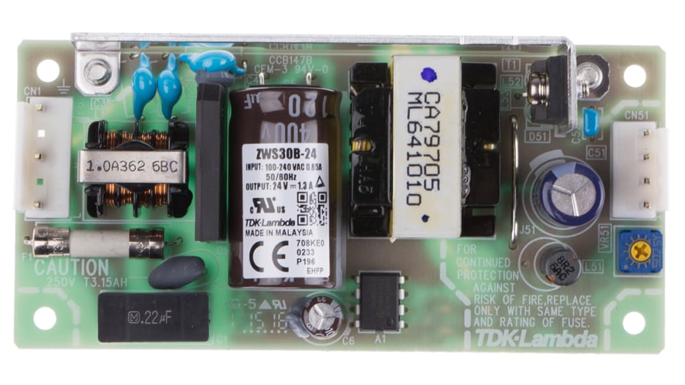 ZWS30B-24 | TDKラムダ スイッチング電源 24V dc 1.3A 31W | RS