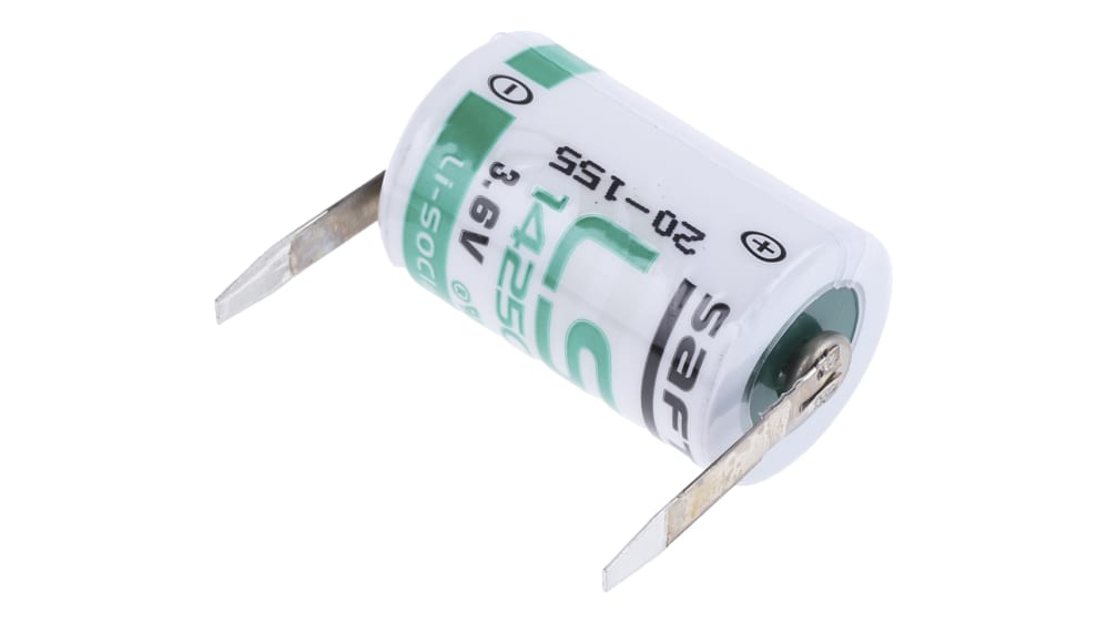 Pila Al Litio - Cloruro Di Tionile  Li-socl2  3,6V 3,6Ah Con Linguette A Saldare Saft Ls17500 A 81465793