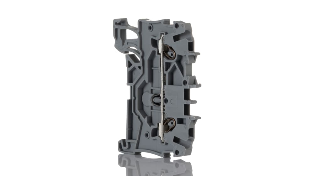 Wago TOPJOB S, 2000 Series Grey Feed Through Terminal Block, 1mm²,  Single-Level, Push-In Cage Clamp Termination, ATEX,