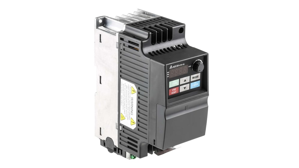 VFD007EL21A | Delta Electronics インバータ 0.75 kW 230 V ac