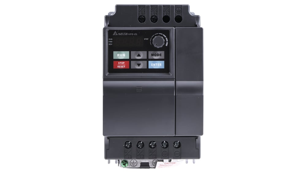 VFD022EL21A | Delta Electronics インバータ 2.2 kW 1相 264 V, VFD