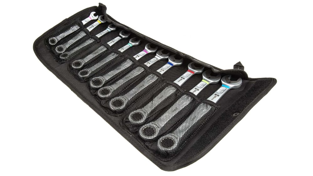 WERA Joker Combination Spanner Set 11 Piece 8mm-19mm Metric Ring Open End  020231