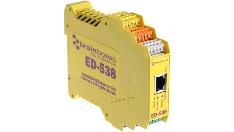 Brainboxes ED538 TO DIGITAL IO RELAY 8 INPUT & 4 FORM A
