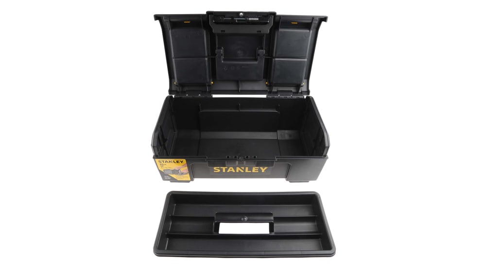 1-79-216 | Stanley 2 Drawer Plastic Tool Box 394 mm 394 mm 220mm | RS