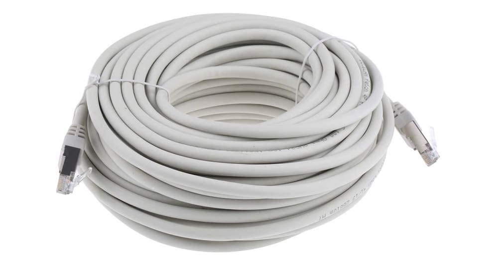 SALE中！です RS PRO, 20 m Cat6 Ethernet Cable, Grey RJ45 to Male RJ45 Male Low