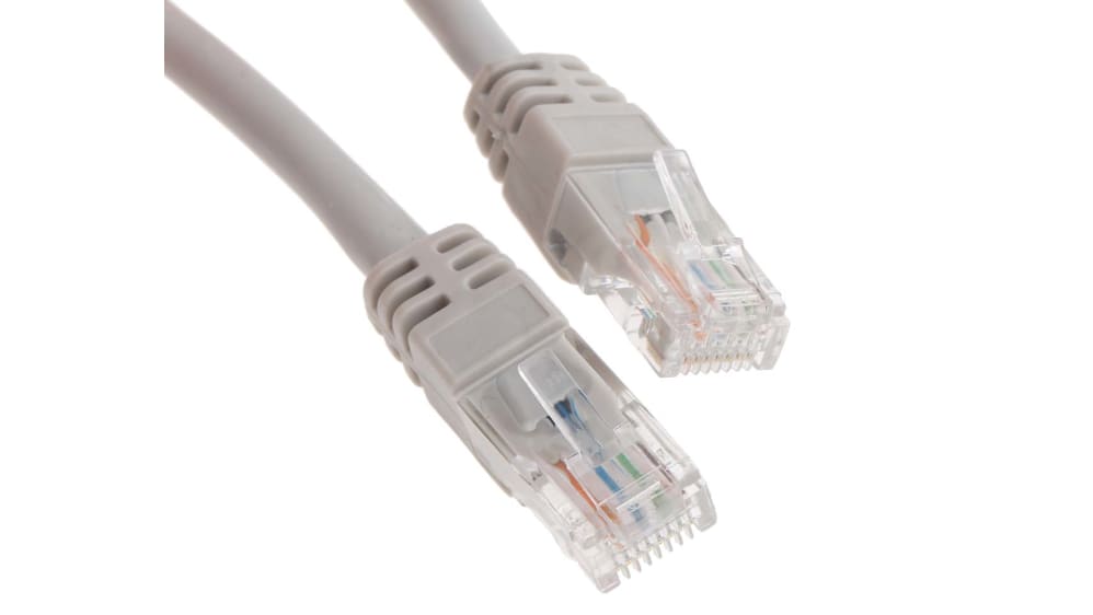 Câble Ethernet catégorie 6 U/UTP RS PRO, Gris, 15m LSZH Avec connecteur