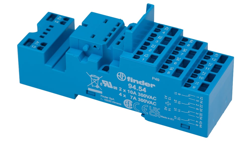 Support Relais Finder 94.04 - Embases 14 Broches, Neuf, Pour électricité Industrielle !