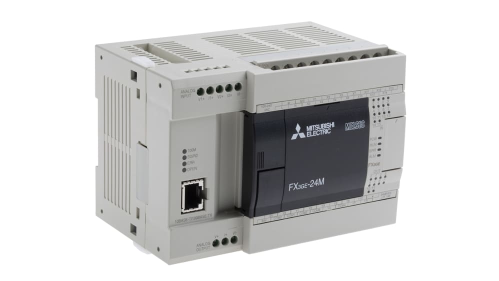 FX3GE-24MR/ES 三菱電機 PLC (CPUユニット)ユニット, シリーズ名：FX3GE 32000ステップ RS