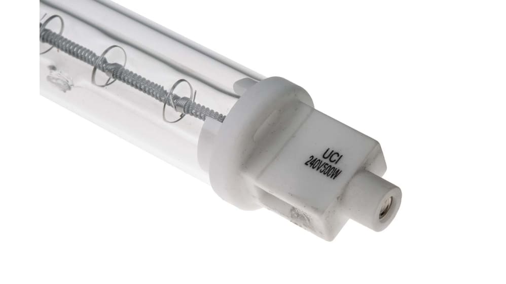 RS PRO Infrarotlampe, Rot, 500 W, R7S, 230 V, 118 mm lang, 19mm Ø, 8000h  Lebensdauer