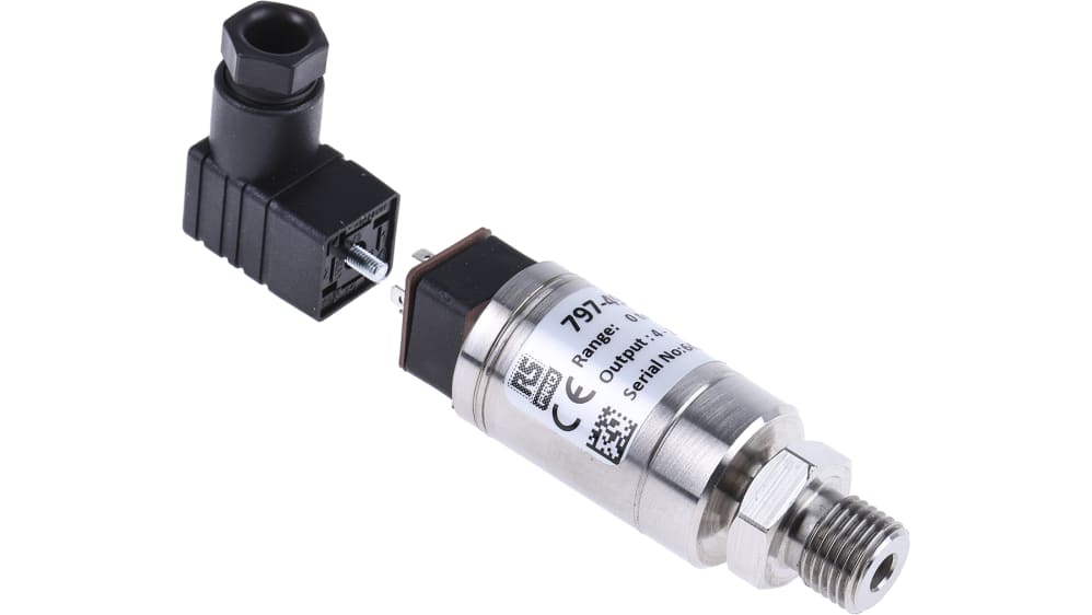 RS PRO G1/4 Relativ Drucksensor 0bar bis 250bar für Hydraulikflüssigkeit