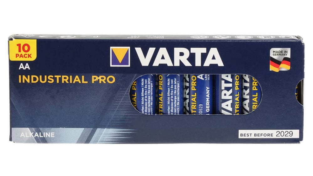 Pilas Alcalinas Varta Industrial Aa