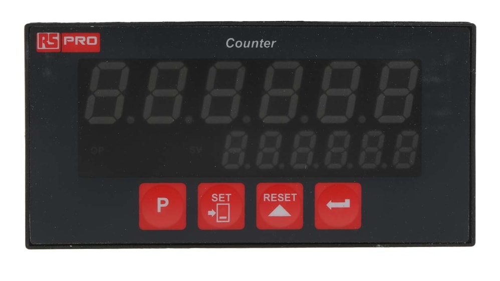 RS PRO インパルス カウンタ カウンタ, 6 桁, 24 V, 20kHz LED