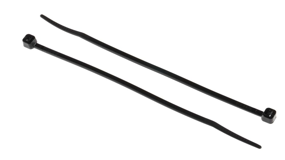 RS PRO Cable Tie, 142mm x 3.2mm, Black Nylon, Pk-100 | RS F8111486 02?pgw=1