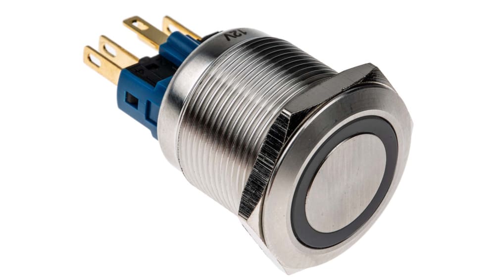 RS PRO 押しボタンスイッチ, ラッチ はい, SPDT, 5 A, 22 mm パネル