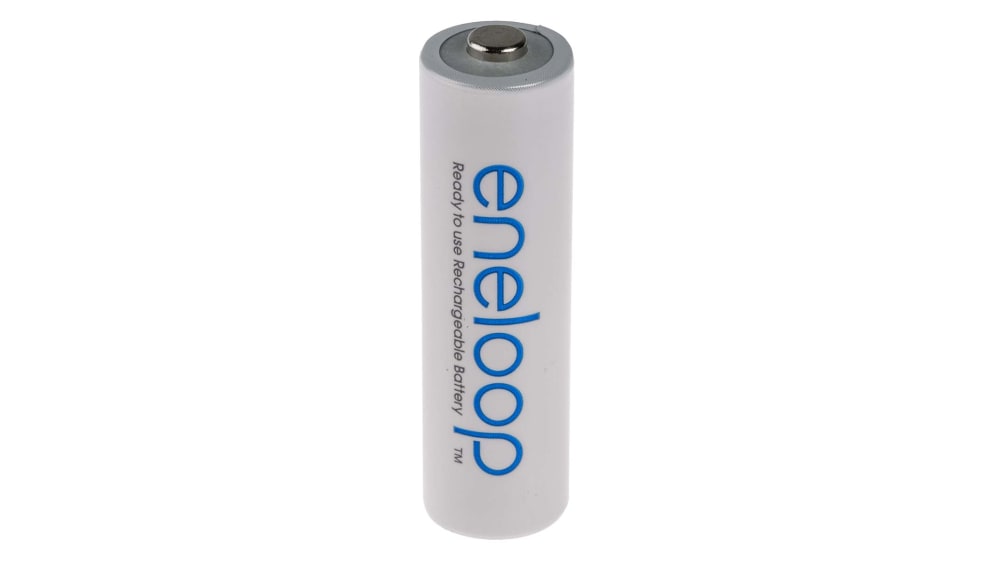 BK-3MCDE/4BE Eneloop, Panasonic eneloop AA NiMH Rechargeable AA Batteries,  1.9Ah, 1.2V - Pack of 4, 812-4393