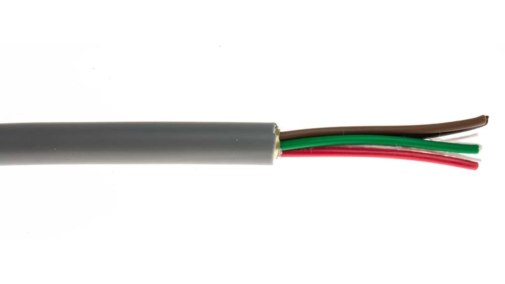 Cavo dati RS PRO Grigio, 24 AWG, schermato, 300 V Codice RS: 812-4779