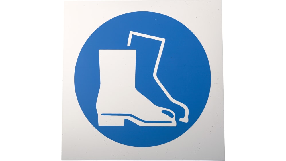 Panneau obligation, avec pictogramme Port des chaussures en