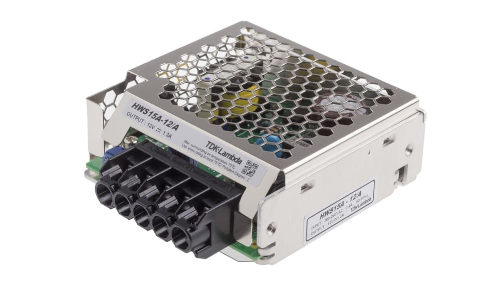 HWS15A-12/A | TDKラムダ スイッチング電源 12V dc 1.3A 15W | RS HWS15A-12/A | TDKラムダ スイッチング電源 12V dc 1.3A 15W | RS