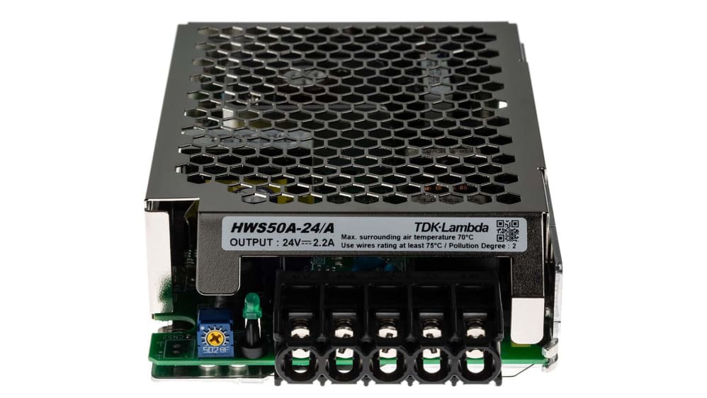 HWS50A-24/A | TDKラムダ スイッチング電源 24V dc 2.2A 50W | RS HWS50A-24/A | TDKラムダ スイッチング電源 24V dc 2.2A 50W | RS