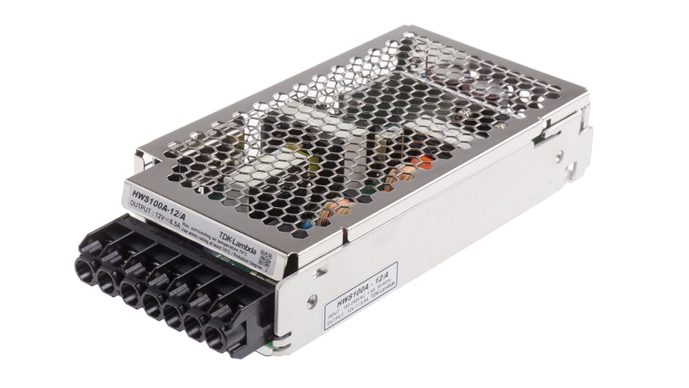 HWS100A-12/A | TDKラムダ スイッチング電源 12V dc 8.5A 100W | RS