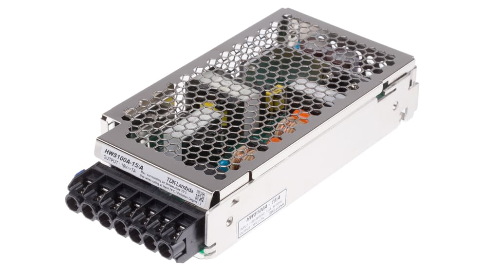 HWS100A-15/A | TDKラムダ スイッチング電源 15V dc 7A 100W | RS