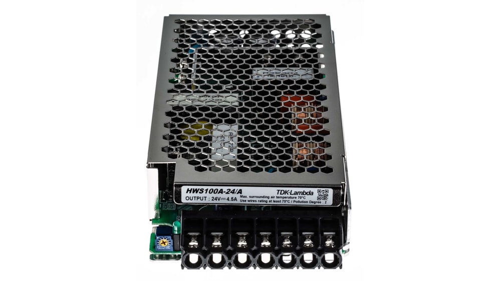 HWS100A-24/A | TDKラムダ スイッチング電源 24V dc 4.5A 100W | RS HWS100A-24/A | TDKラムダ スイッチング電源 24V dc 4.5A 100W | RS