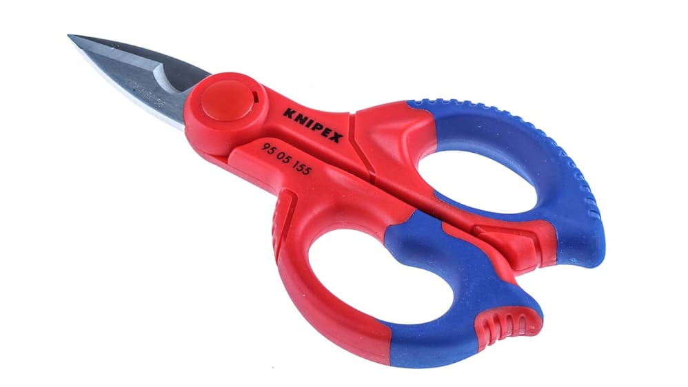95 05 155 SB, Knipex 155 mm Stainless Steel Electricians Scissors