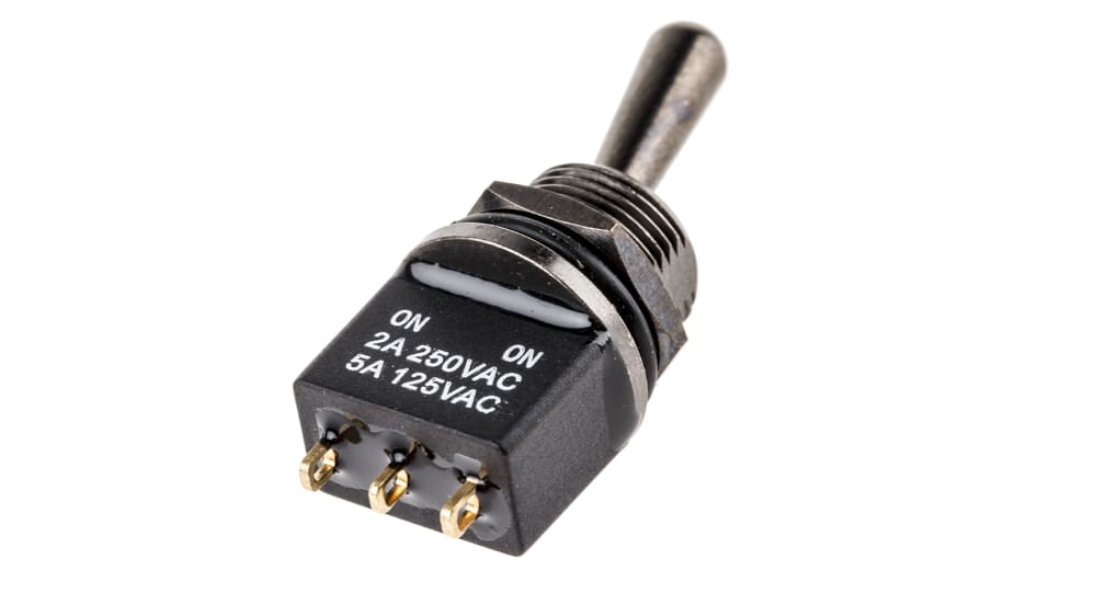 RS PRO トグルスイッチ, On-On, SPDT, 5 A @ 250 V ac, PCB | RS