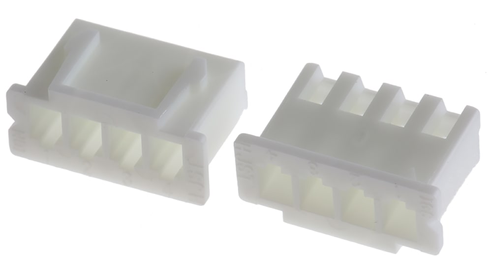 XHP-4 | JST, XHP Female Connector Housing, 2.5 mm Pitch, 4 Way, 1