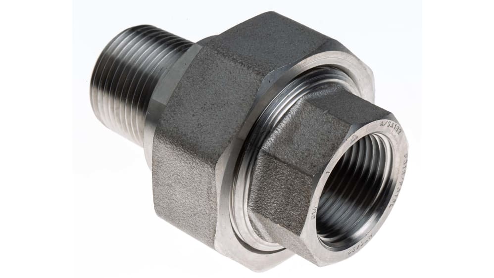 RS PRO Stainless Steel Pipe Fitting, Straight Octagon Union