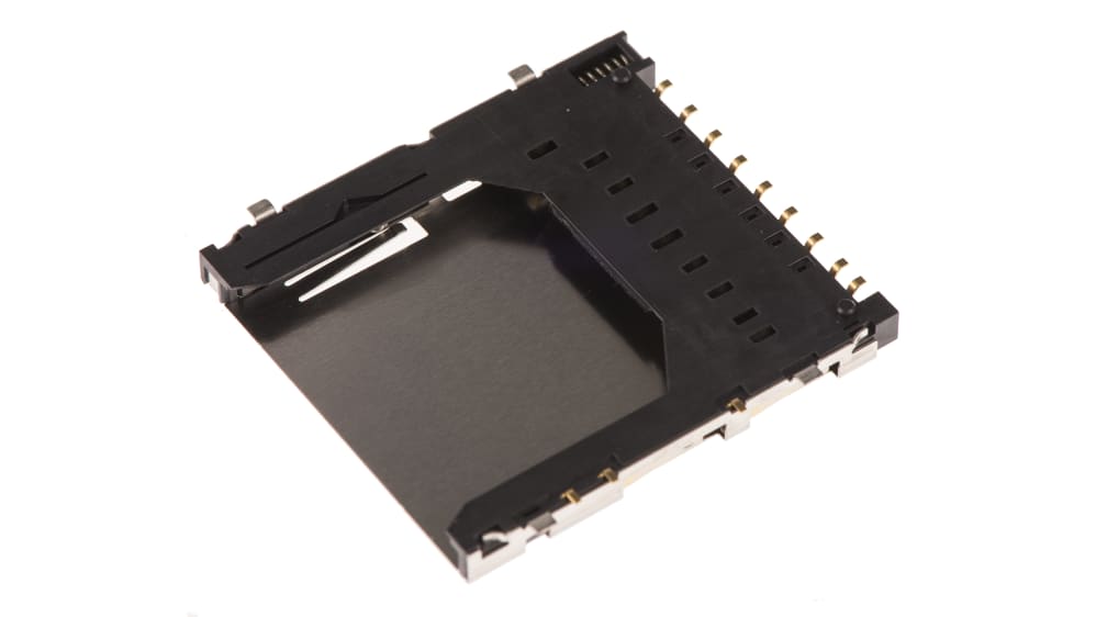 ヒロセ電機, メモリカードコネクタ, SD カード 9 極, DM1AA-SF