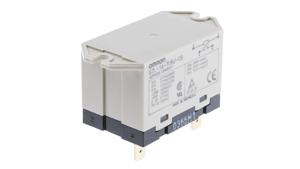 G7L-1A-TUB-JCB DC24 | オムロン パワーリレー, 24V dc, SPST G7L-1A-TUB-JCB DC24 | オムロン パワーリレー, 24V dc, SPST