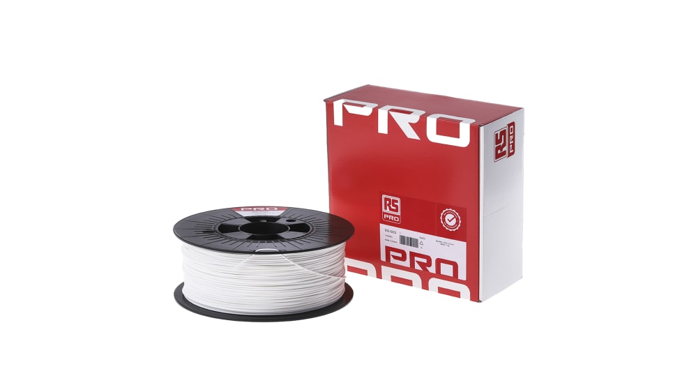 RS PRO 3Dプリンタ用フィラメント 白 1.75 mm PLA 1 kg | RS