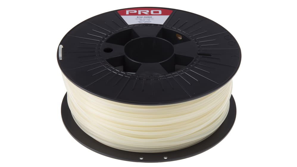 Filament pour imprimante 3D RS PRO, PLA, Ø 2.85mm, Rouge, 1kg, FDM